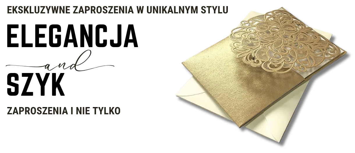 Ekskluzywne zaproszenia w unikalnym stylu — Elegancja and Szyk, zaproszenia i nie tylko